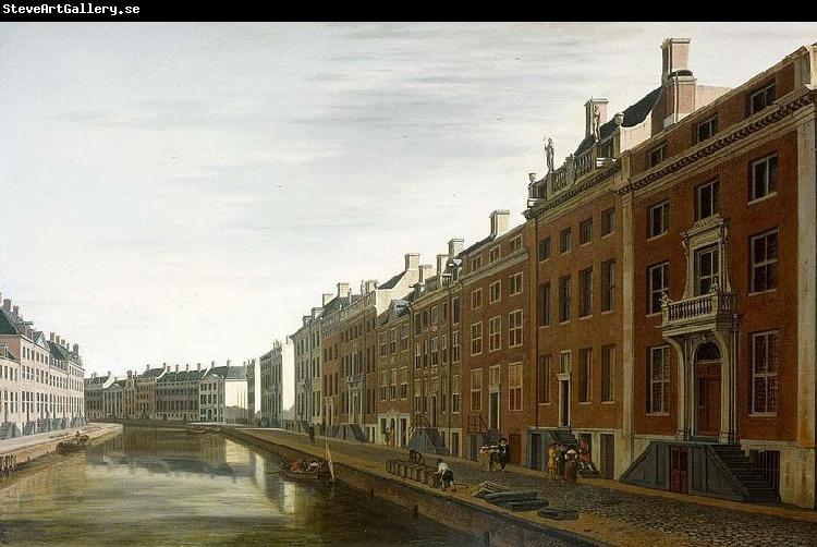 BERCKHEYDE, Gerrit Adriaensz. The Bend in the Herengracht near the Nieuwe Spiegelstraat in Amsterdam